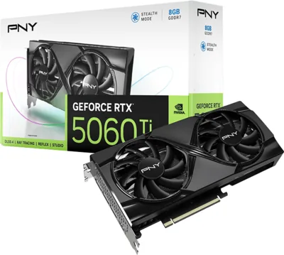 PNY GeForce RTX™ 5060 Ti 8GB Dual Fan GPU