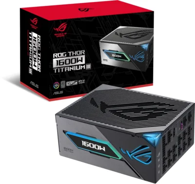 ASUS ROG -THOR-1600T3-GAMING 1600 W 20+4 pin ATX ATX Grey