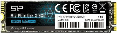 Silicon Power P34A80 PCIe Gen 3×4 NVMe™ 1TB SSD
