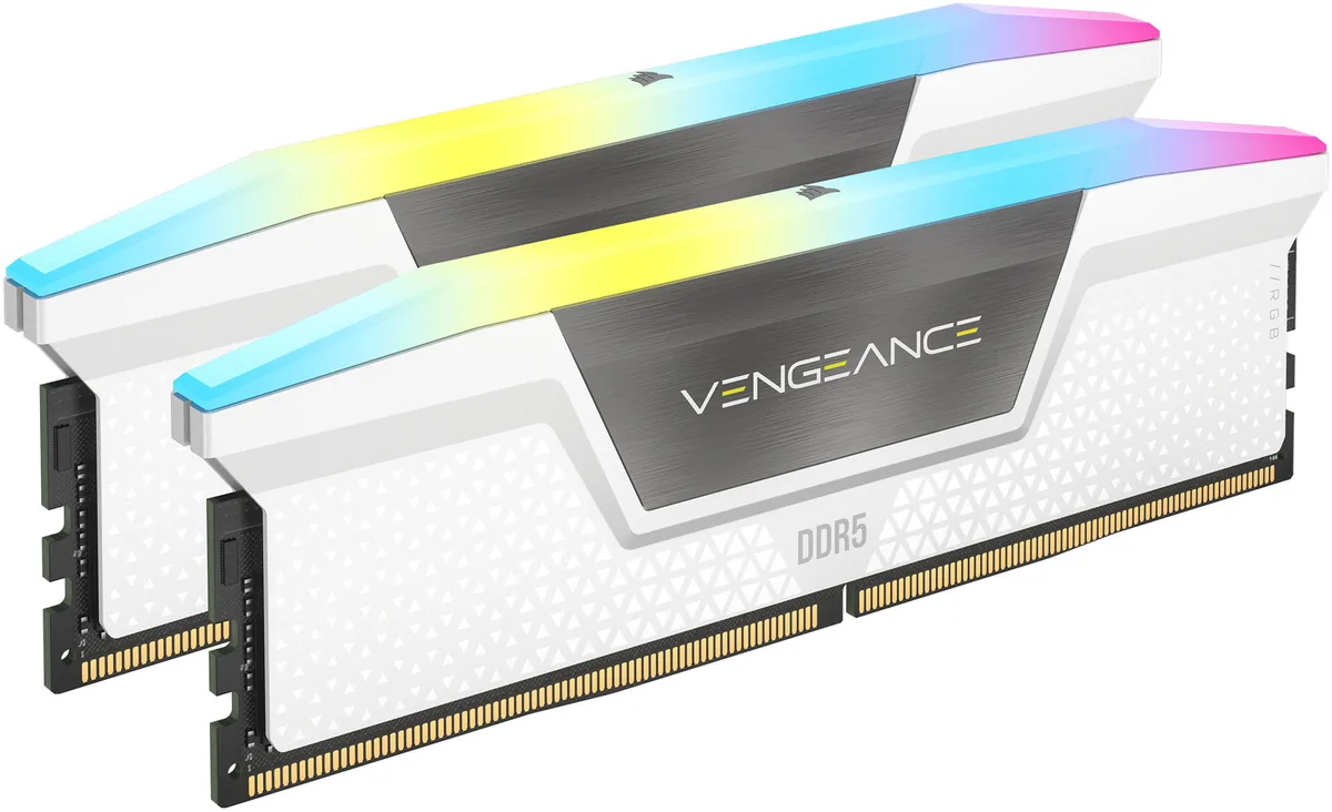 Corsair Vengeance RGB KIT 32GB (2×16GB) DDR5 6400MHz CL32 White