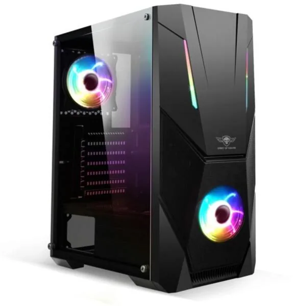 HZS-Spirit of Gamer Rogue V RGB fekete ablakos táp nélküli ház (8002RA)